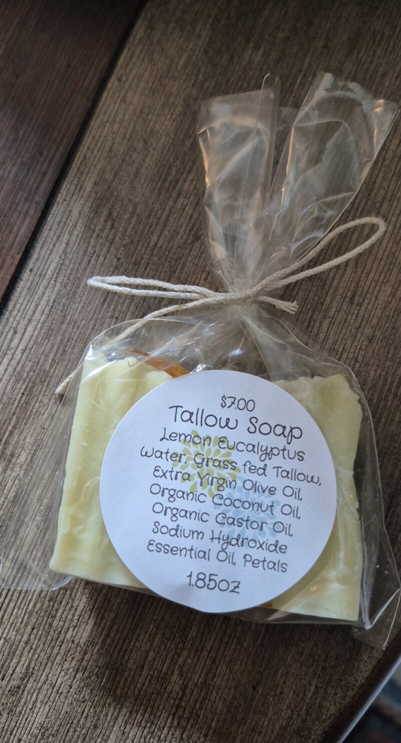 Tallow Bar Soap Lemon Eucalyptus 1.80oz-2.52oz